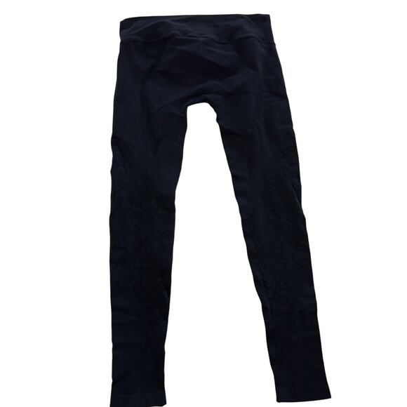 NUX Leggings Women Small Black Floral Athletic Leggings - Picture 2 of 8